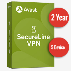 Avast SecureLine VPN 5 Devices 2 Year