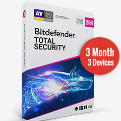 Bitdefender Antivirus Total Security 3 Month 3 devices