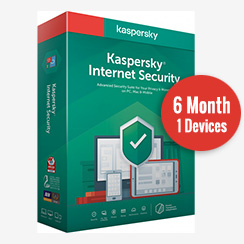 Kaspersky Antivirus Internet Security 1 Device For 6 month